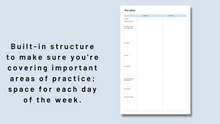 Load image into Gallery viewer, Musician&#39;s Practice Planner (DIGITAL)